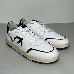 Løci Men's Neo White Vegan Leather Low Top Sneakers Size 47 US 13